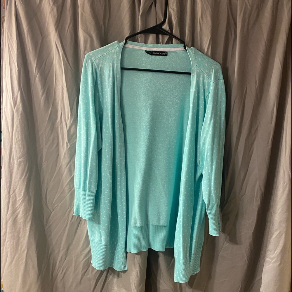 Maurices polka dot cardigan